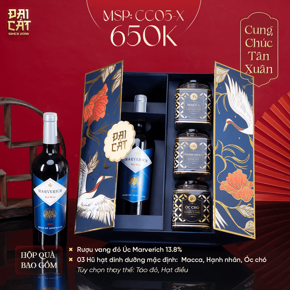 Set quà Cung Chúc Tân Xuân CC05- Xanh