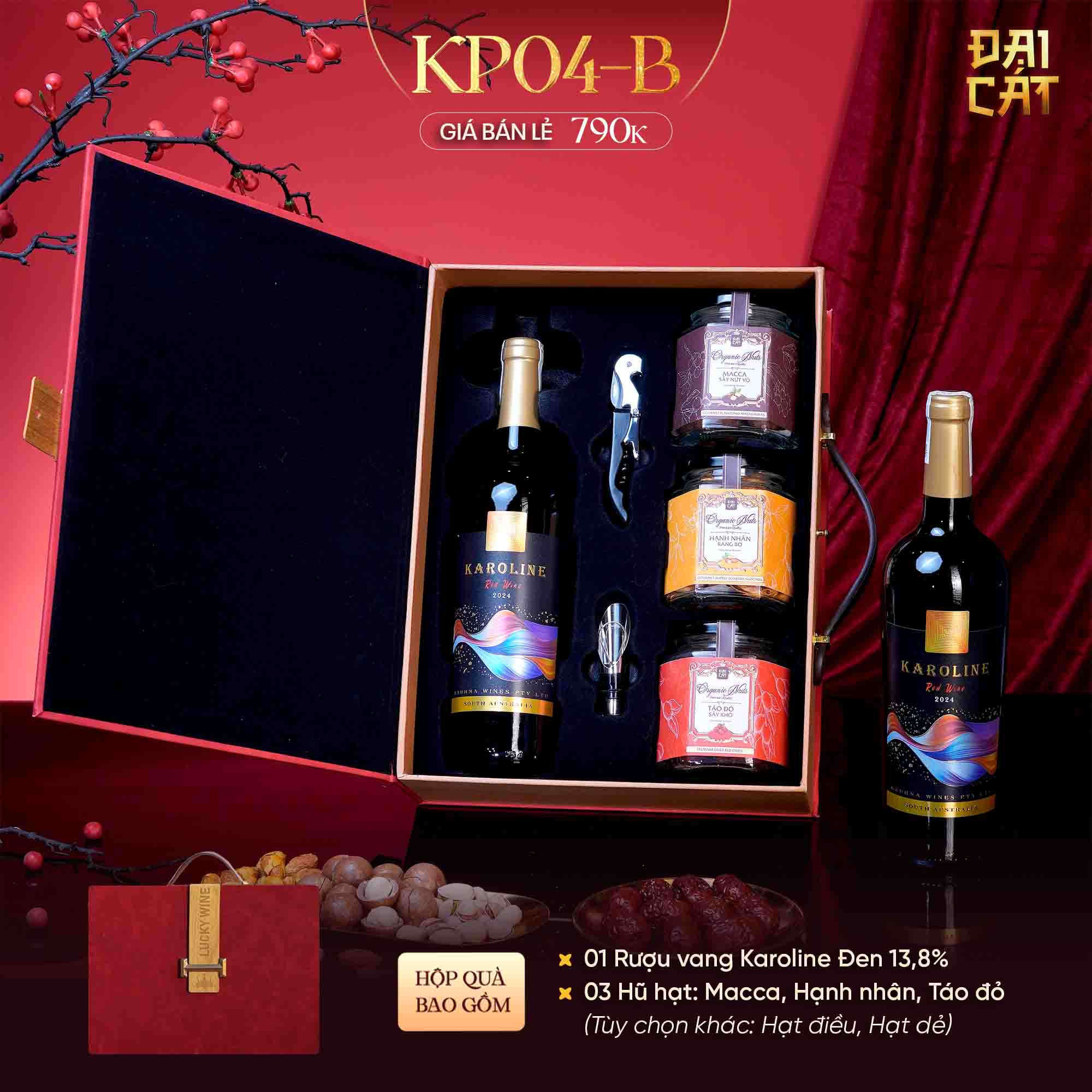 Set Quà Kim Phẩm Hồng Vận KP04-B