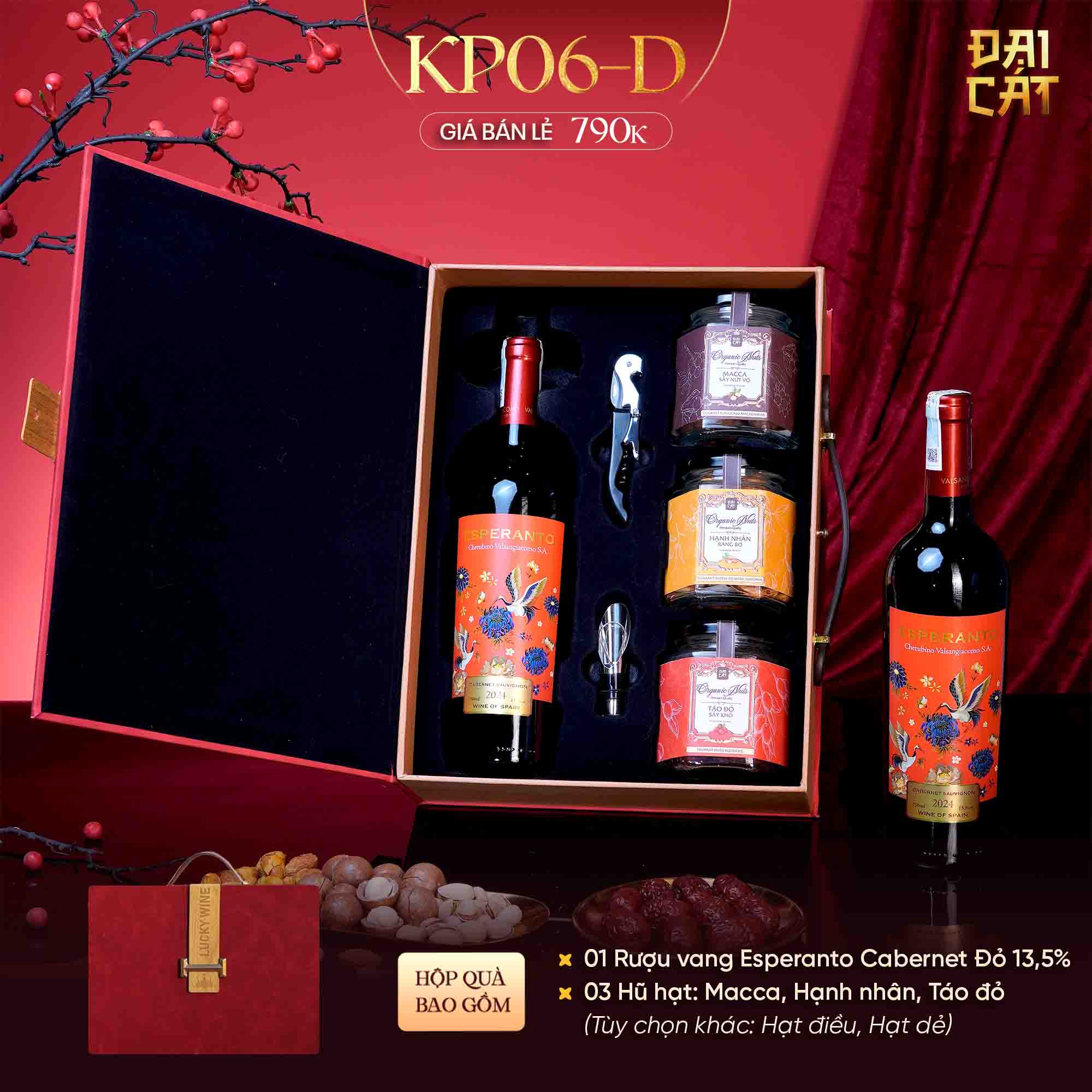 Set Quà Kim Phẩm Hồng Vận KP06-D