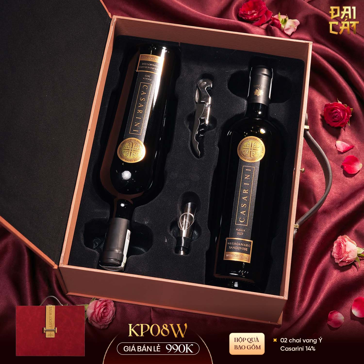 Set Quà Kim Phẩm Hồng Vận KP08W