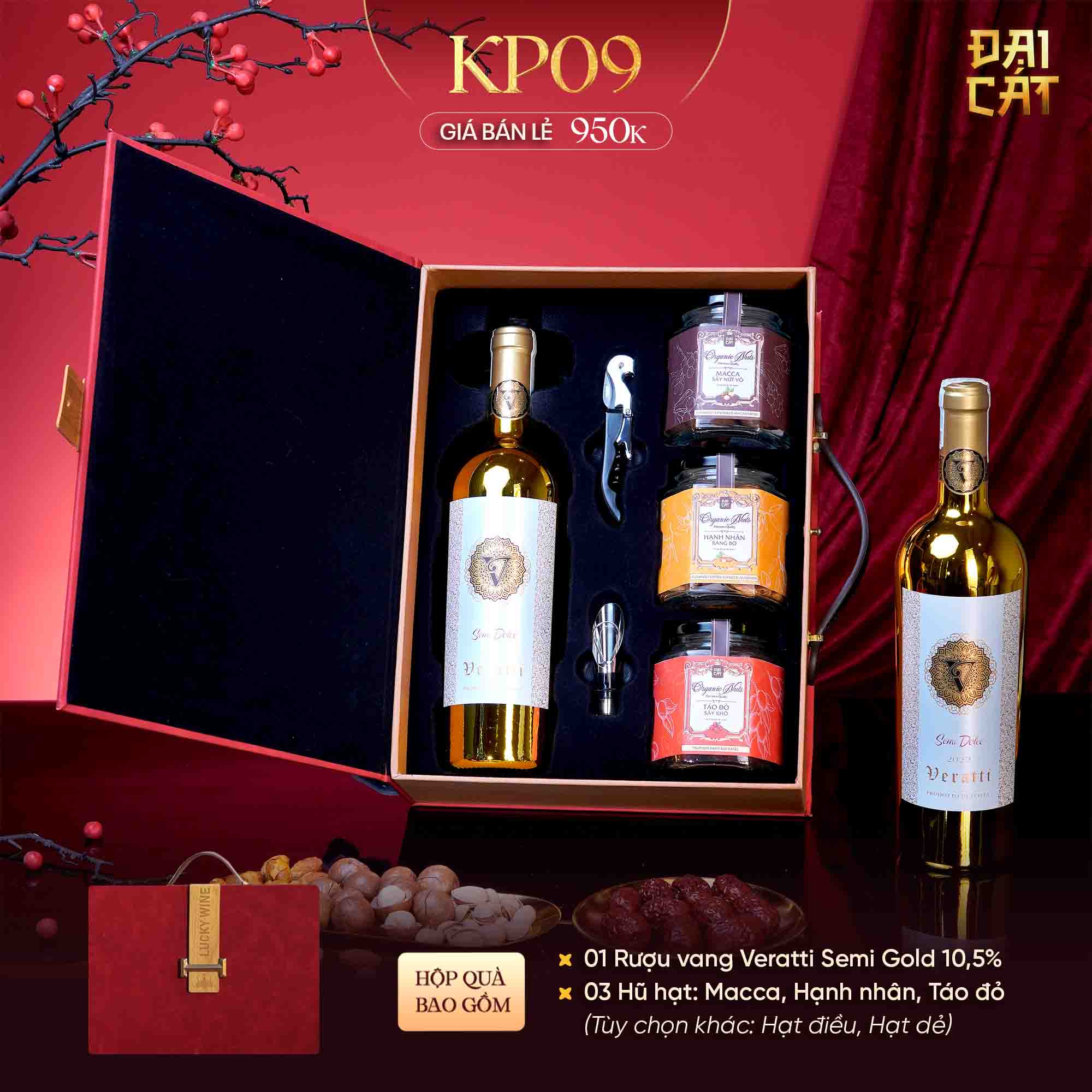 Set Quà Kim Phẩm Hồng Vận KP09