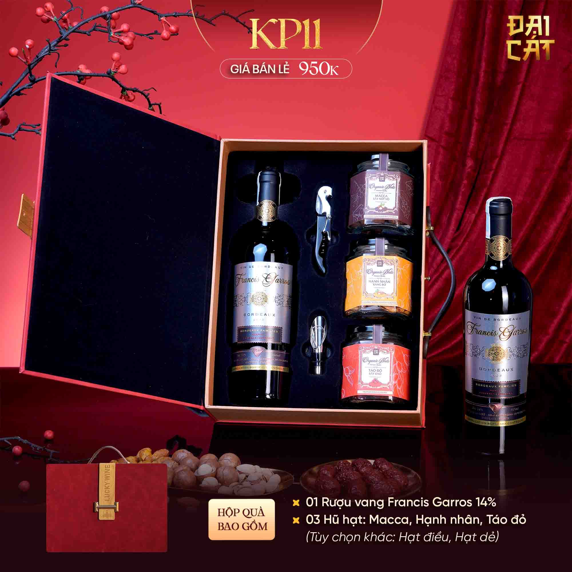 Set Quà Kim Phẩm Hồng Vận KP11