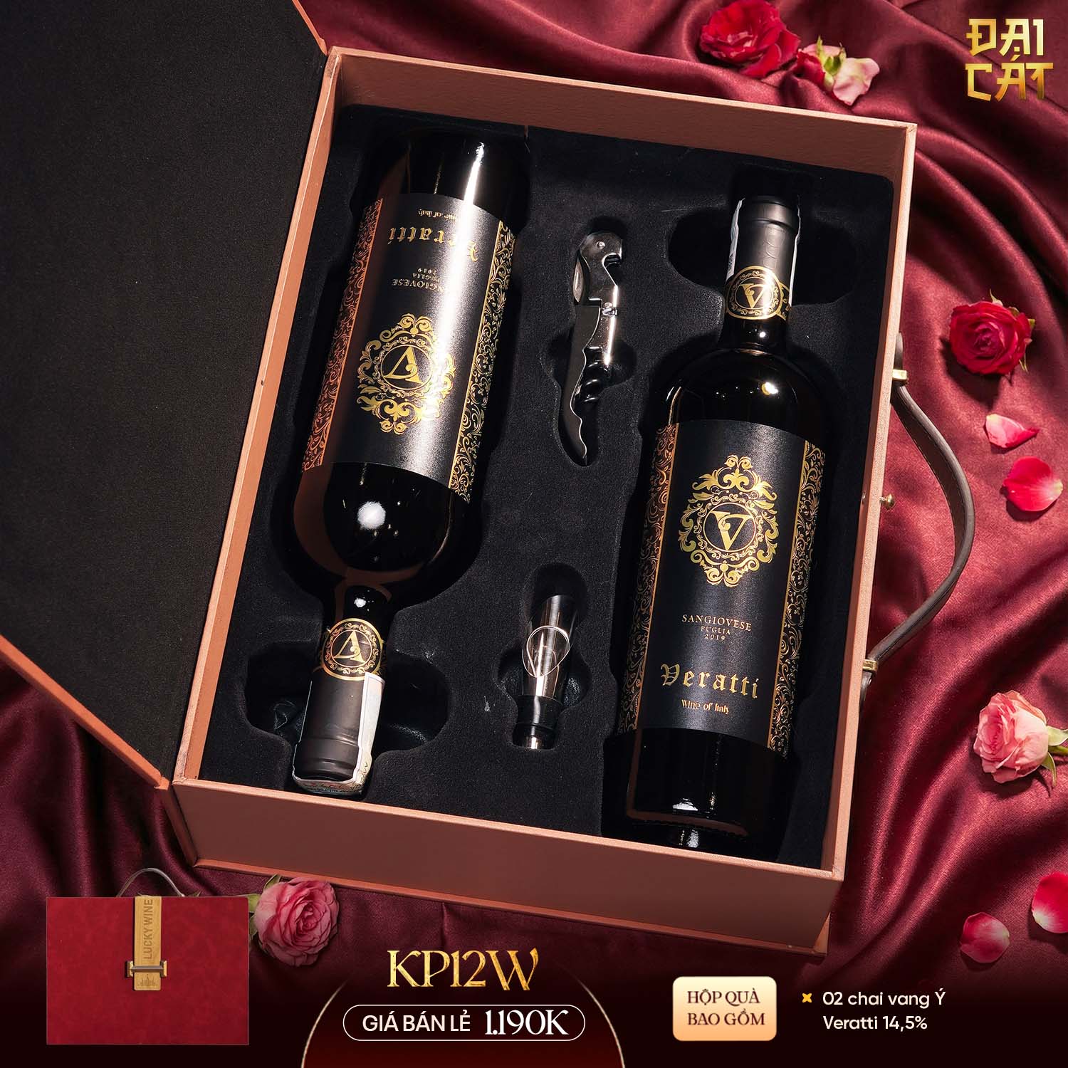 Set Quà Kim Phẩm Hồng Vận KP12W