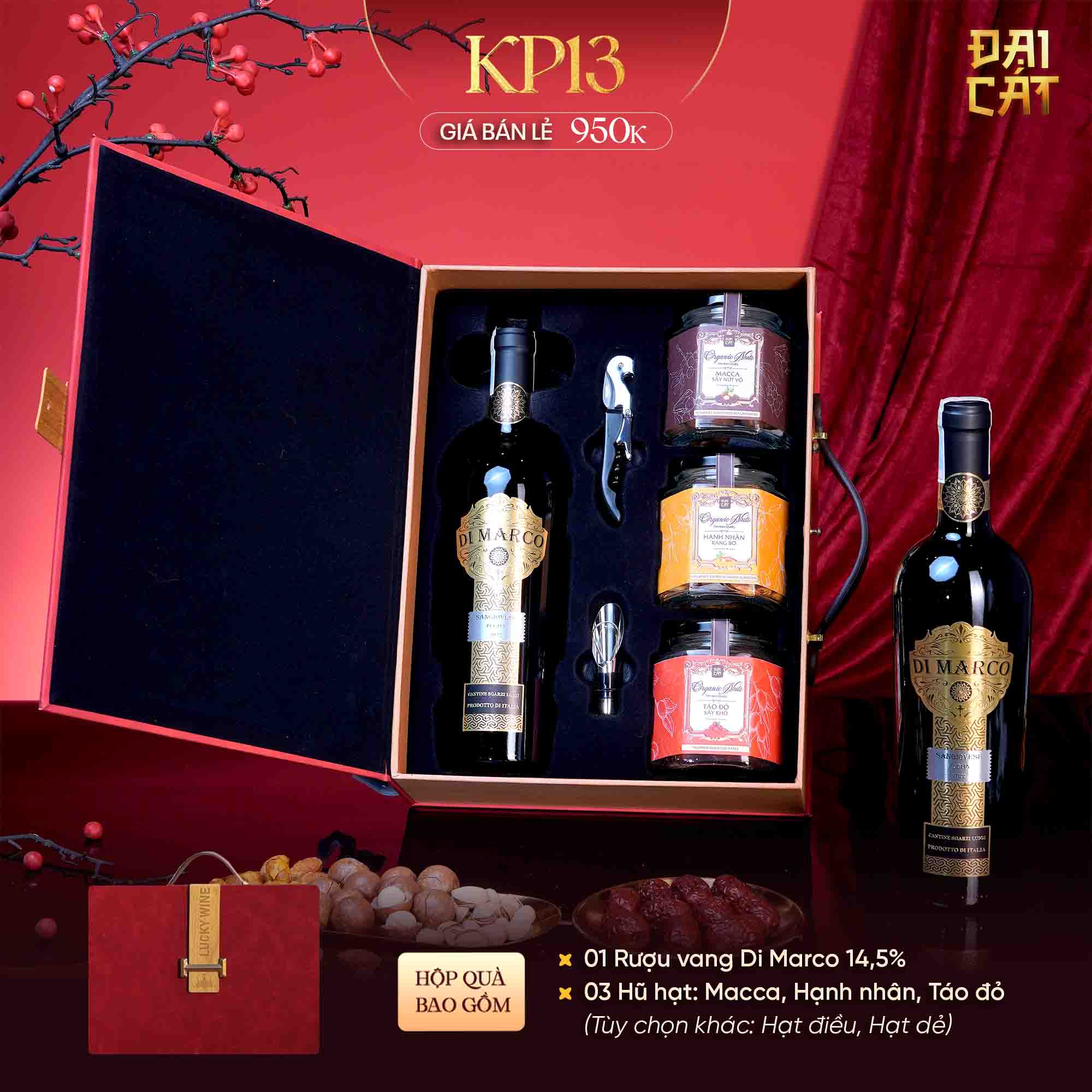 Set Quà Kim Phẩm Hồng Vận KP13