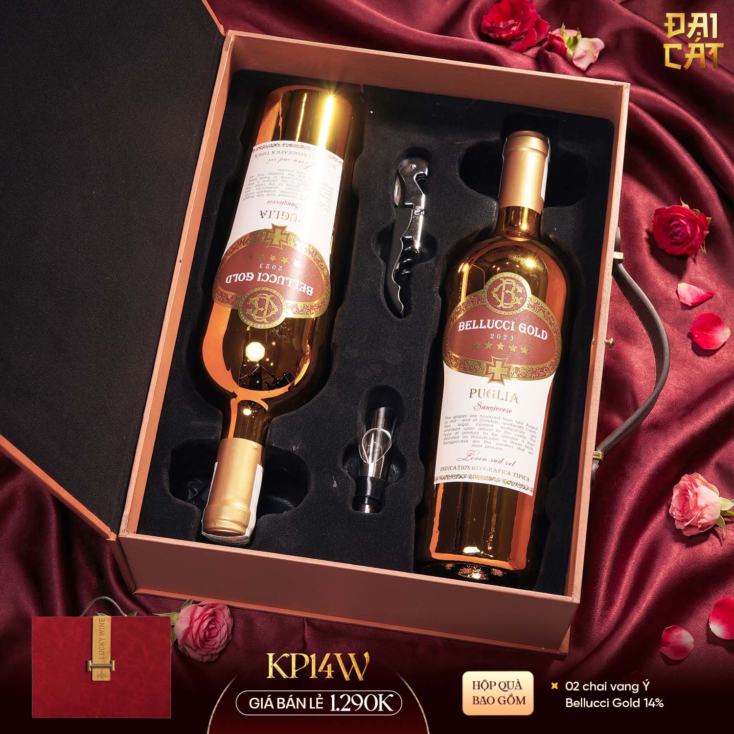 Set Quà Kim Phẩm Hồng Vận KP14W