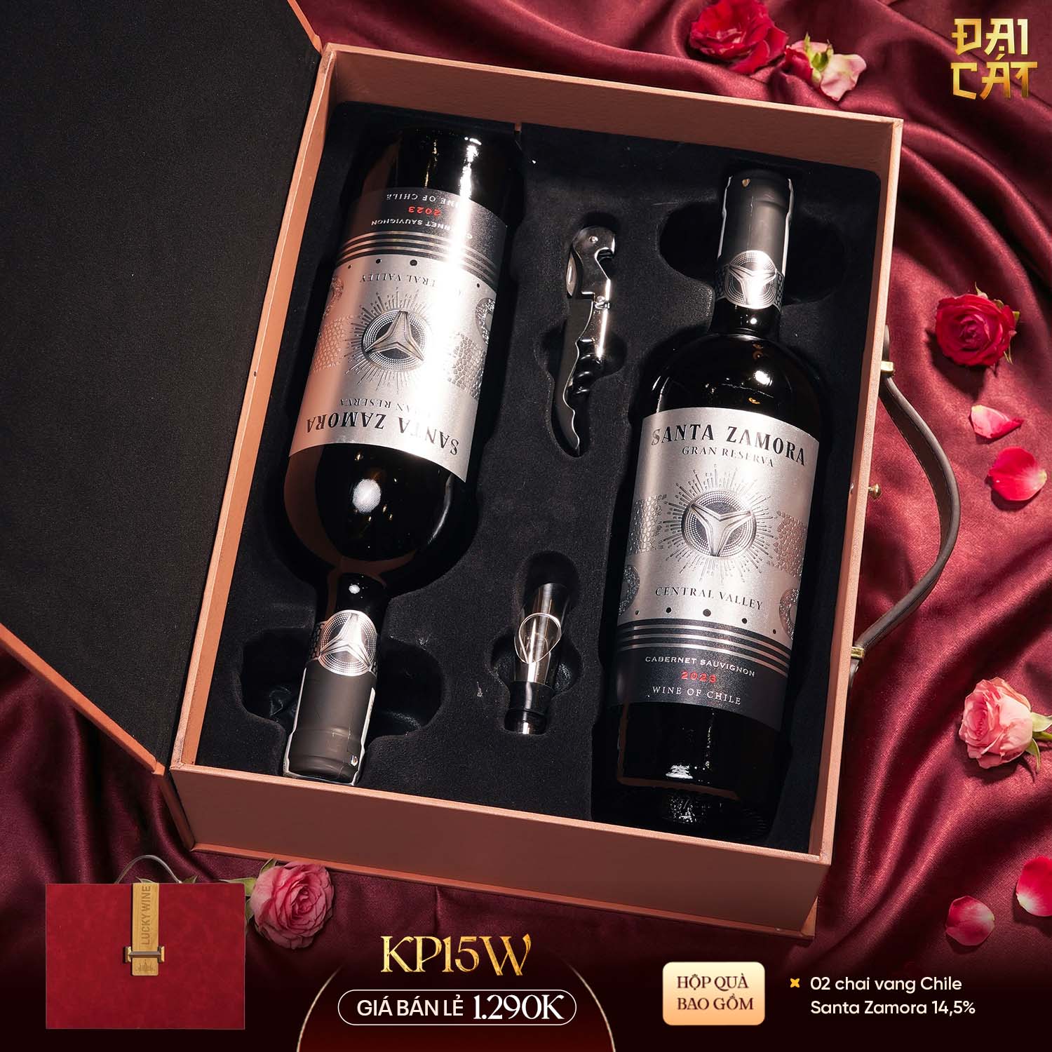 Set Quà Kim Phẩm Hồng Vận KP15W