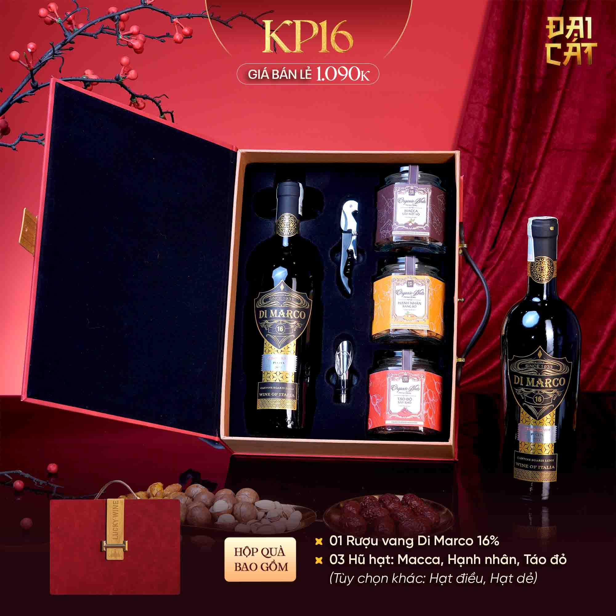 Set Quà Kim Phẩm Hồng Vận KP16