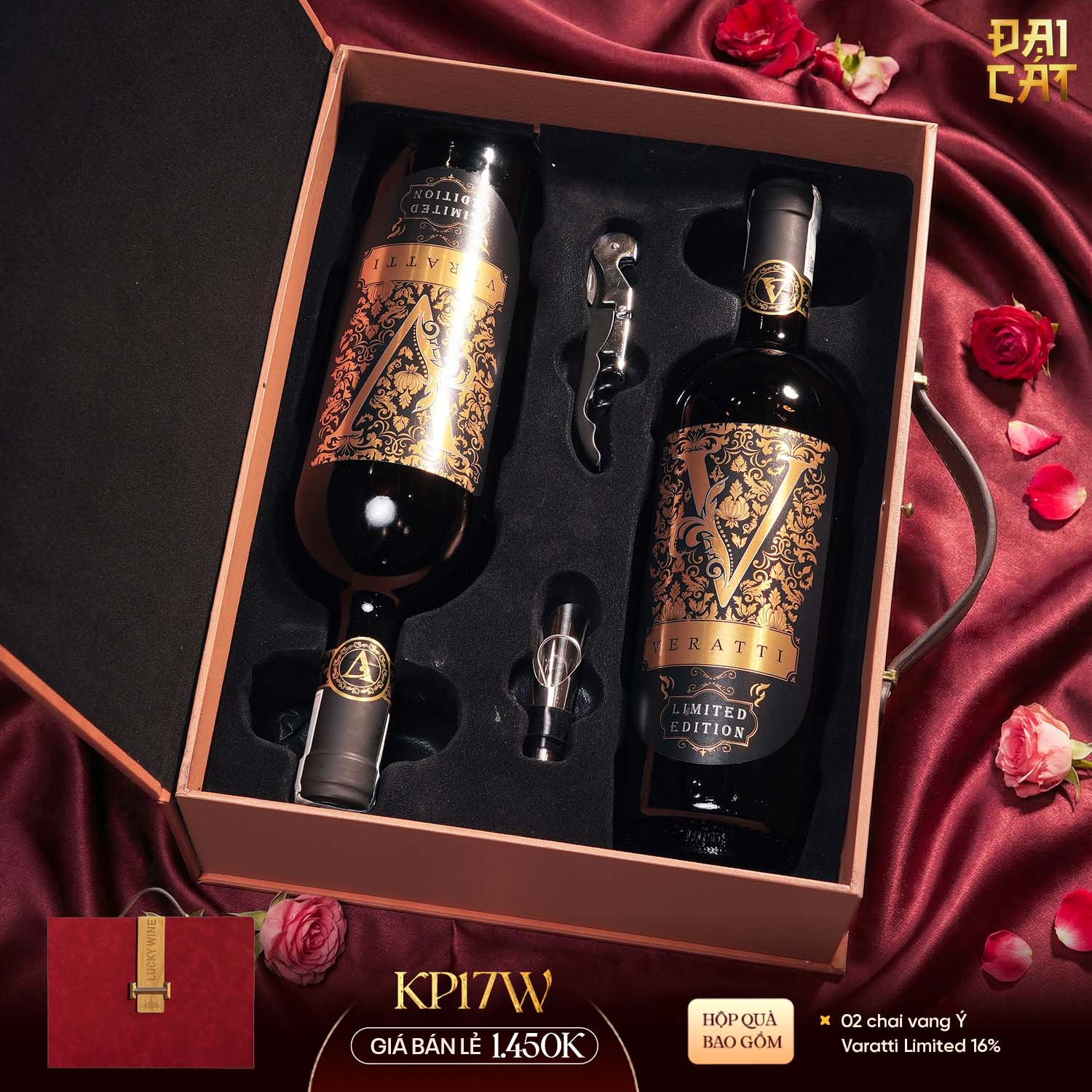 Set Quà Kim Phẩm Hồng Vận KP17W