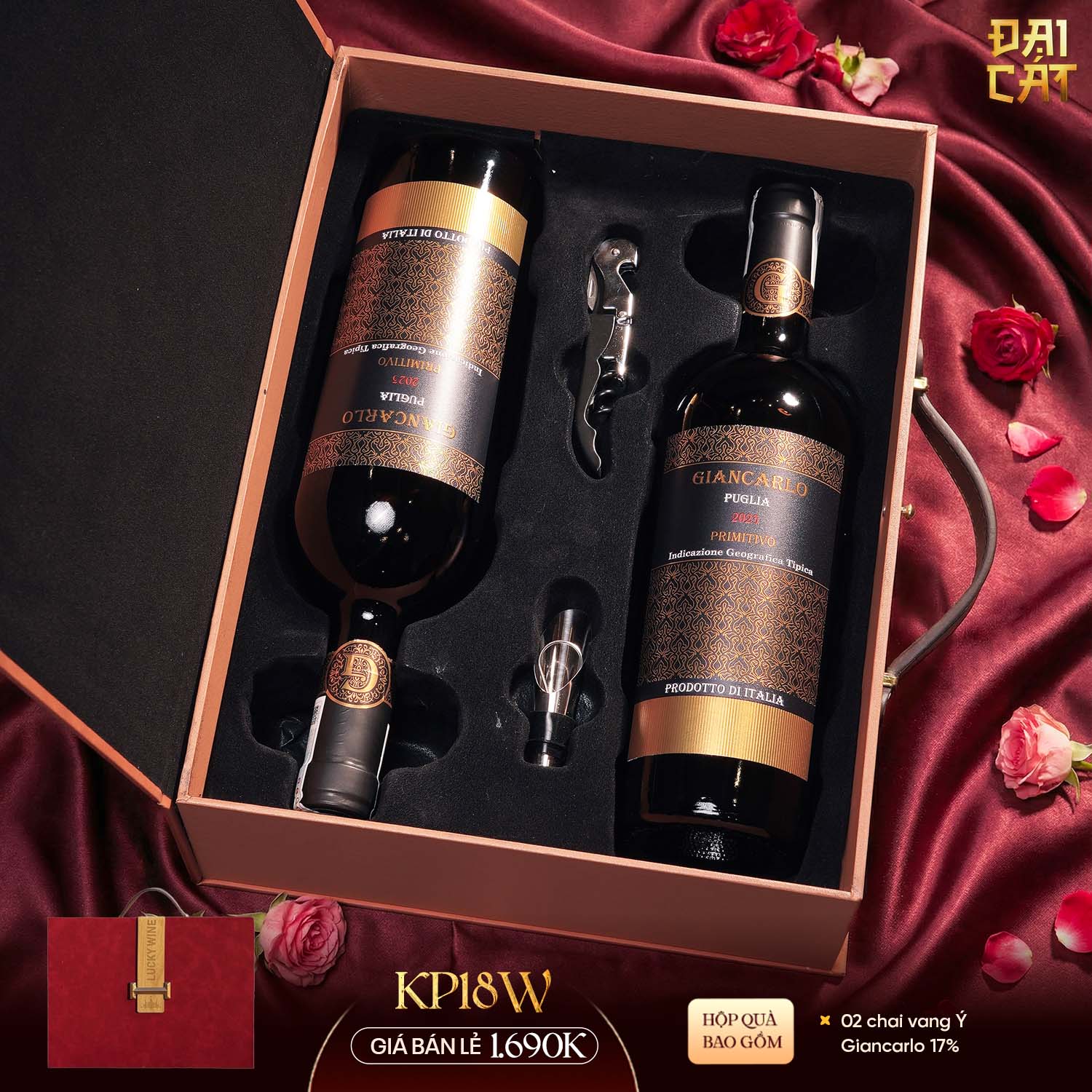 Set Quà Kim Phẩm Hồng Vận KP18W