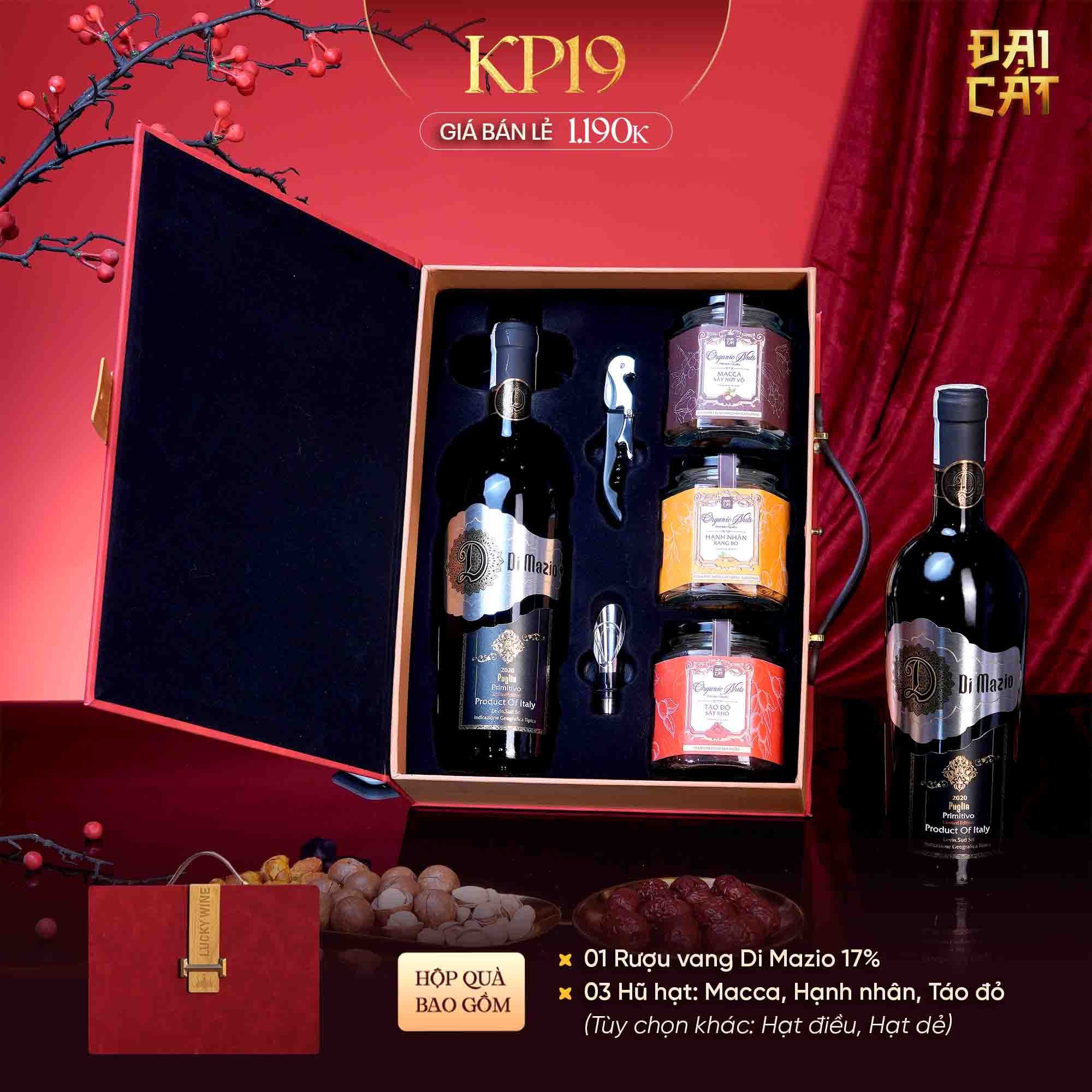 Set Quà Kim Phẩm Hồng Vận KP19