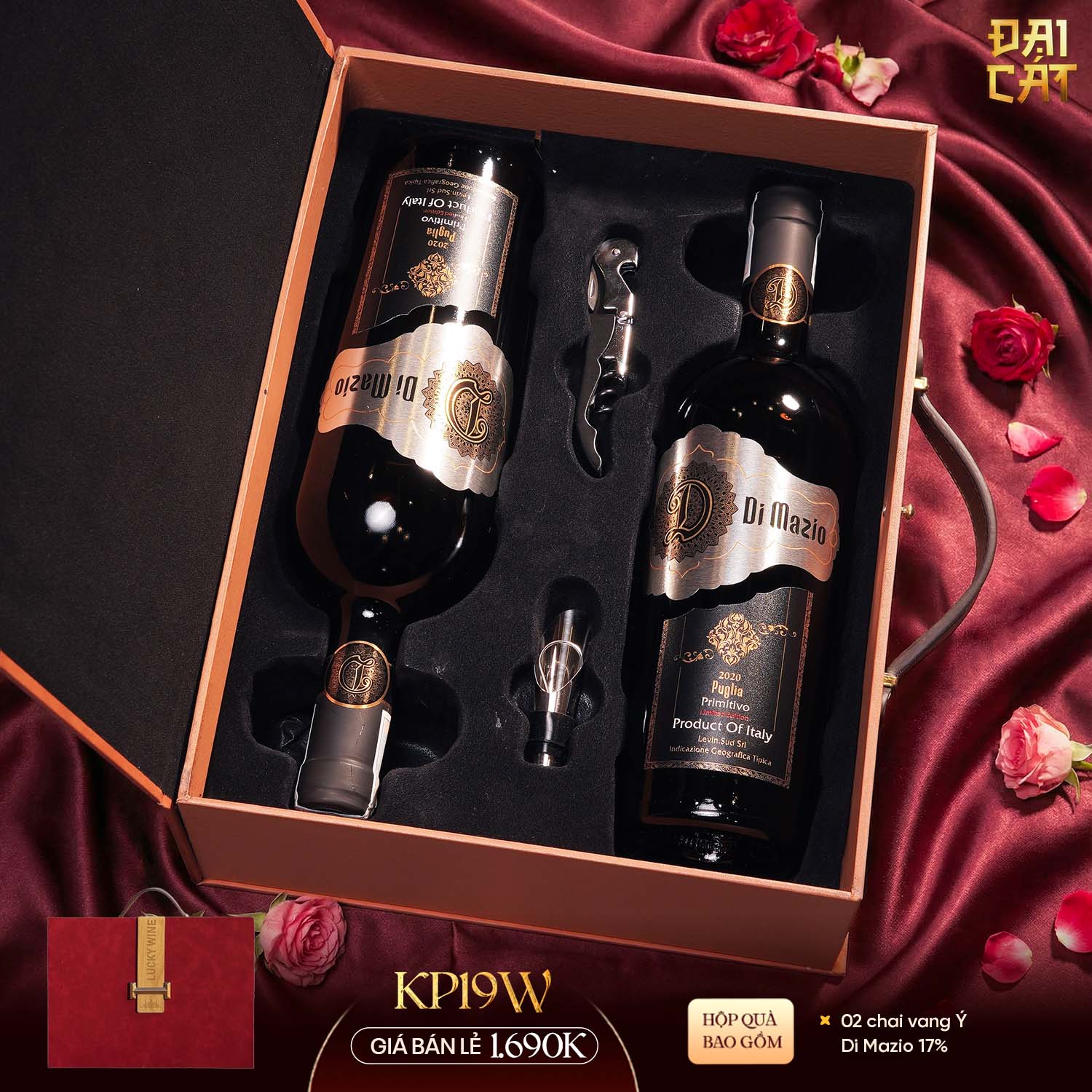 Set Quà Kim Phẩm Hồng Vận KP19W