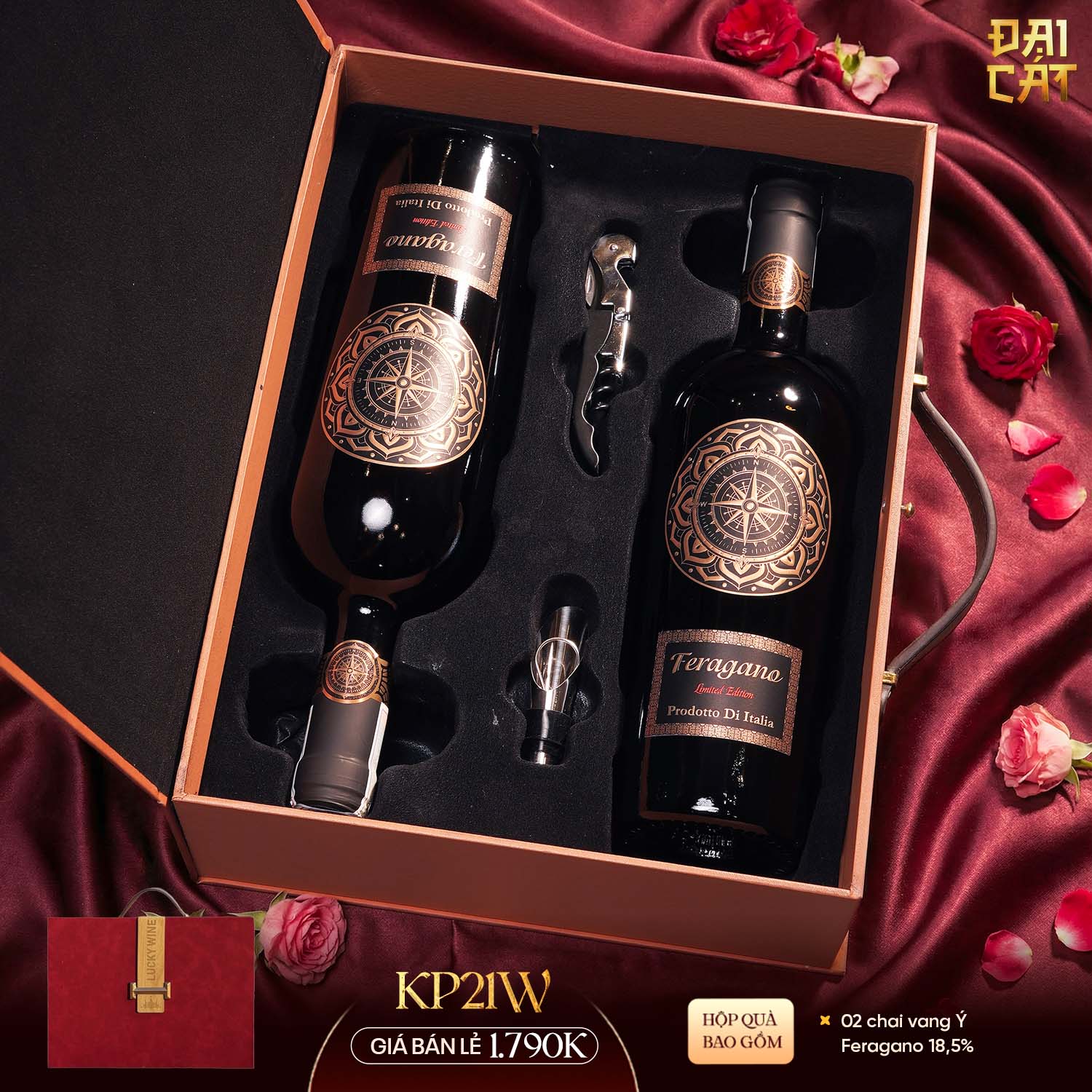 Set Quà Kim Phẩm Hồng Vận KP21W