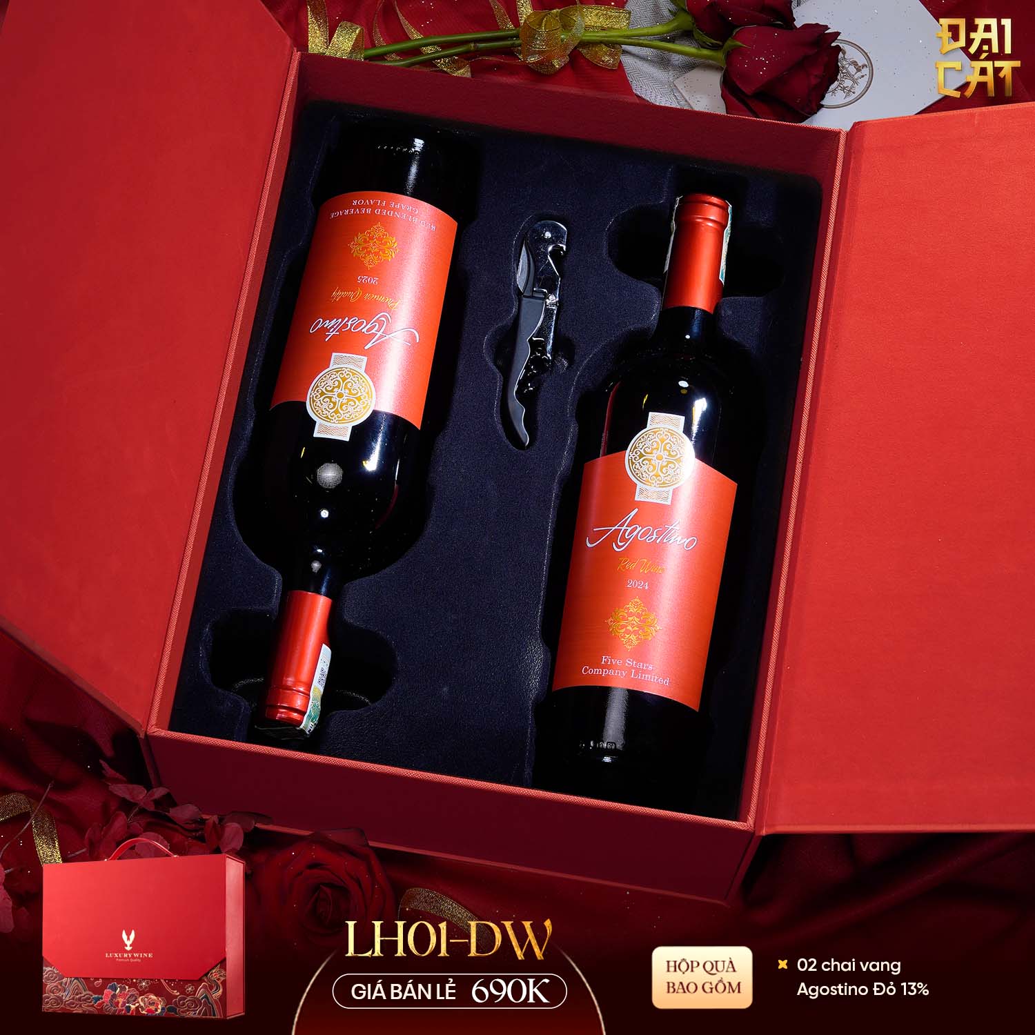 Set Quà Lưỡng Hạc Diên Niên LH01-DW