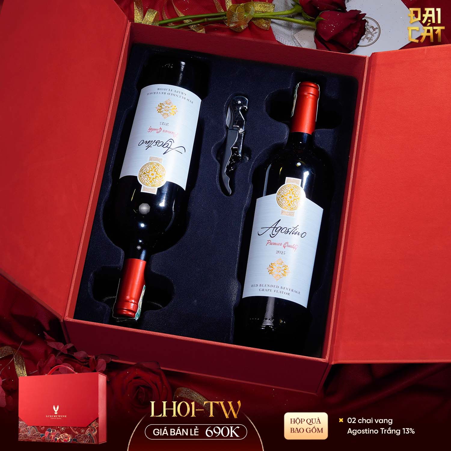 Set Quà Lưỡng Hạc Diên Niên LH01-TW