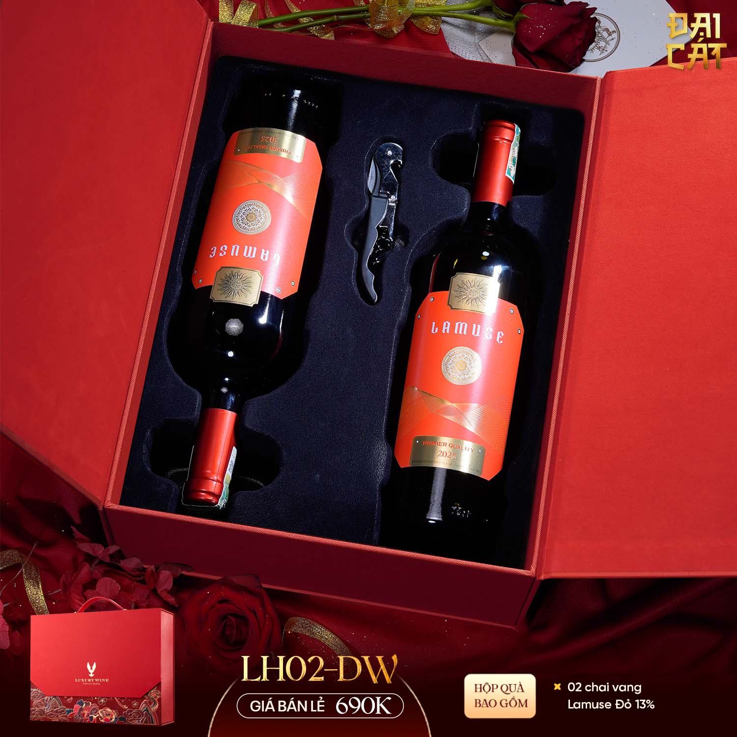 Set Quà Lưỡng Hạc Diên Niên LH02-DW