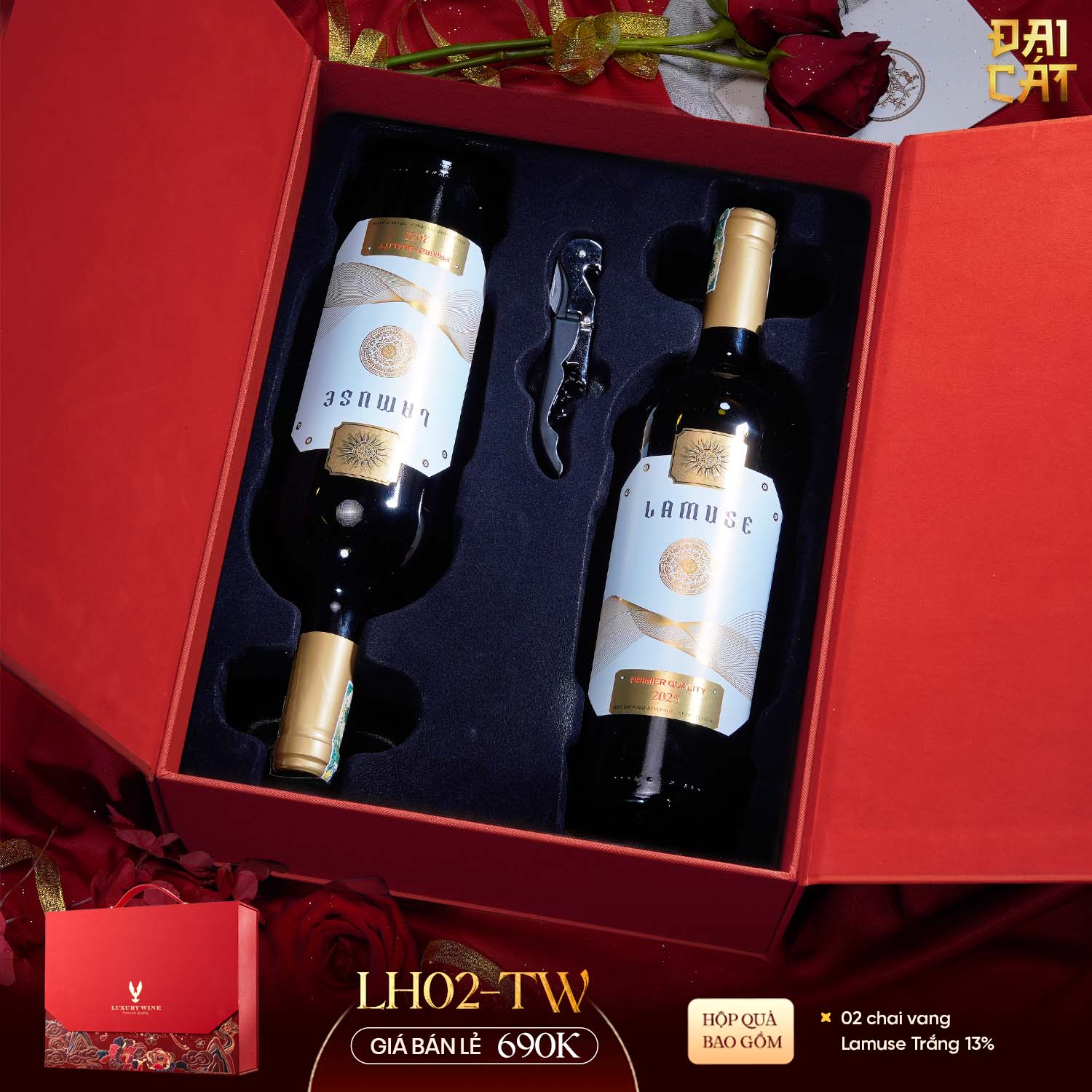 Set Quà Lưỡng Hạc Diên Niên LH02-TW