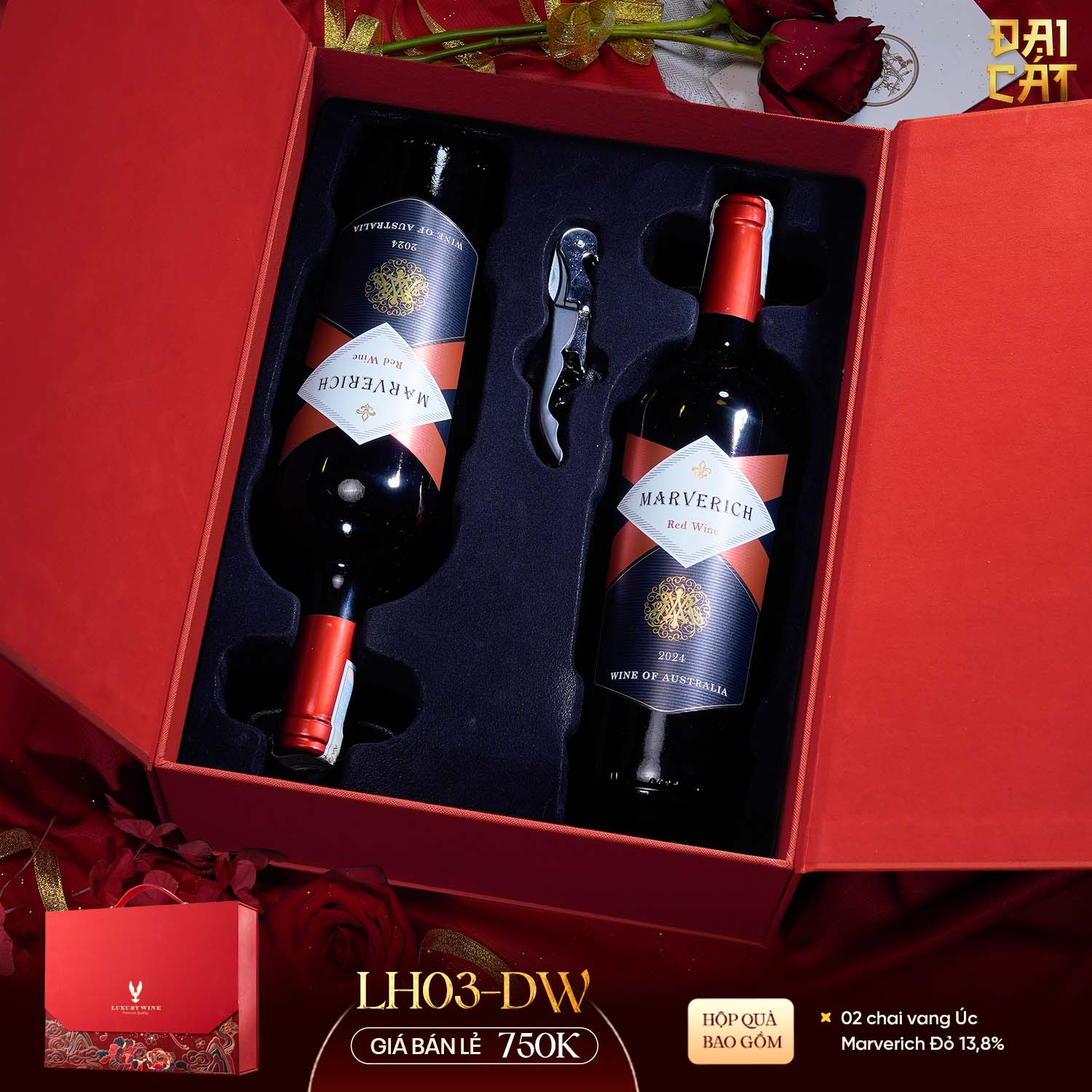 Set Quà Lưỡng Hạc Diên Niên LH03-DW