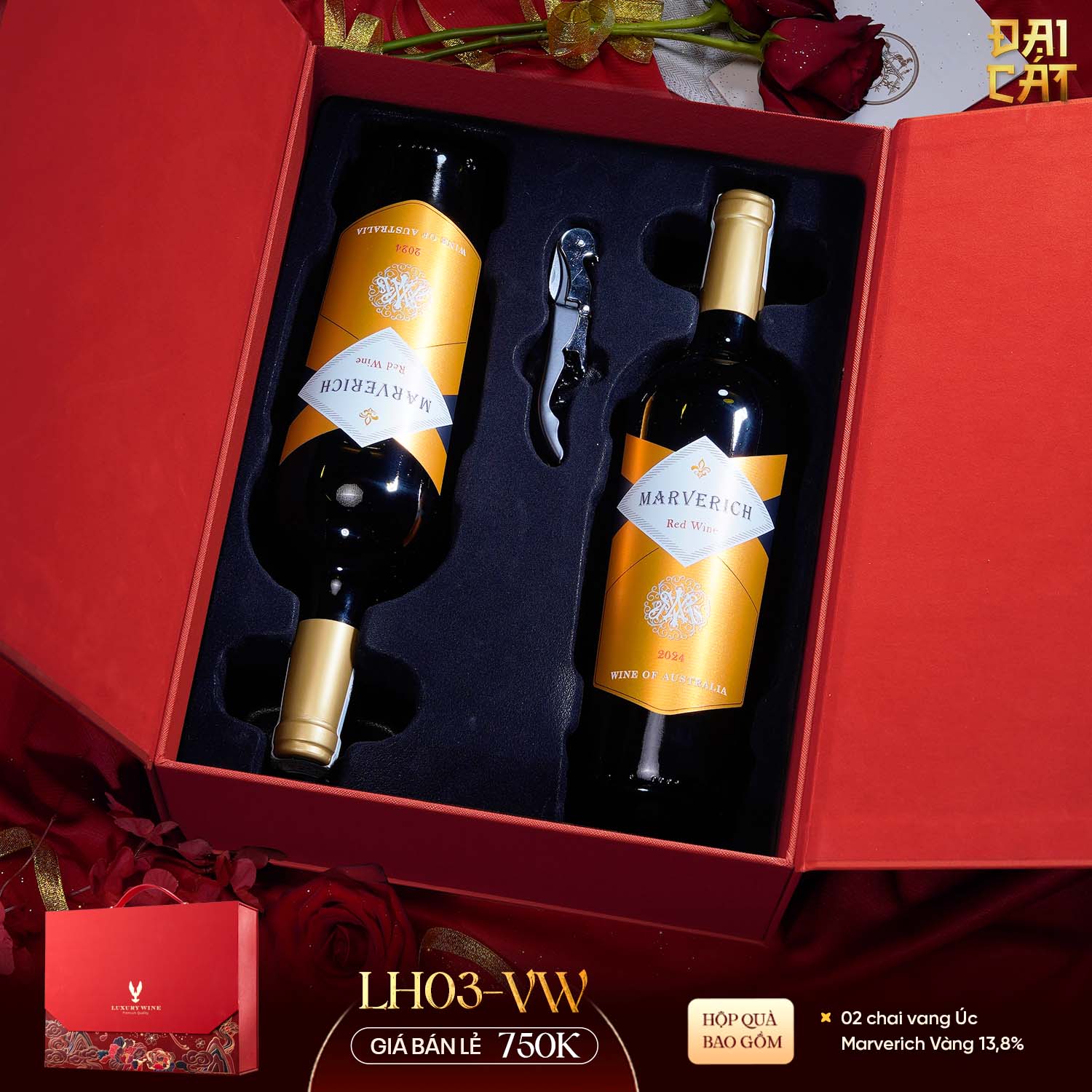 Set Quà Lưỡng Hạc Diên Niên LH03-VW