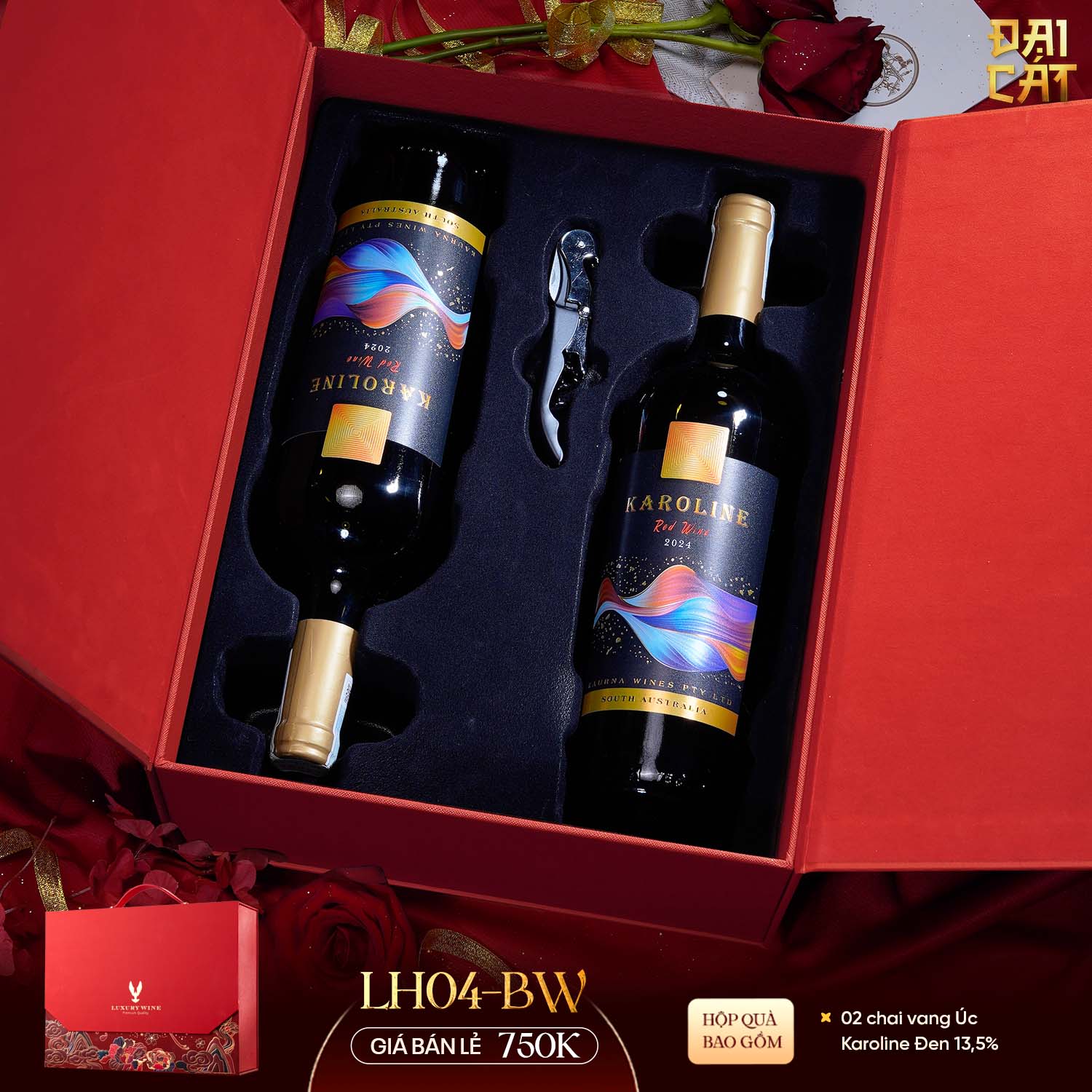 Set Quà Lưỡng Hạc Diên Niên LH04-BW