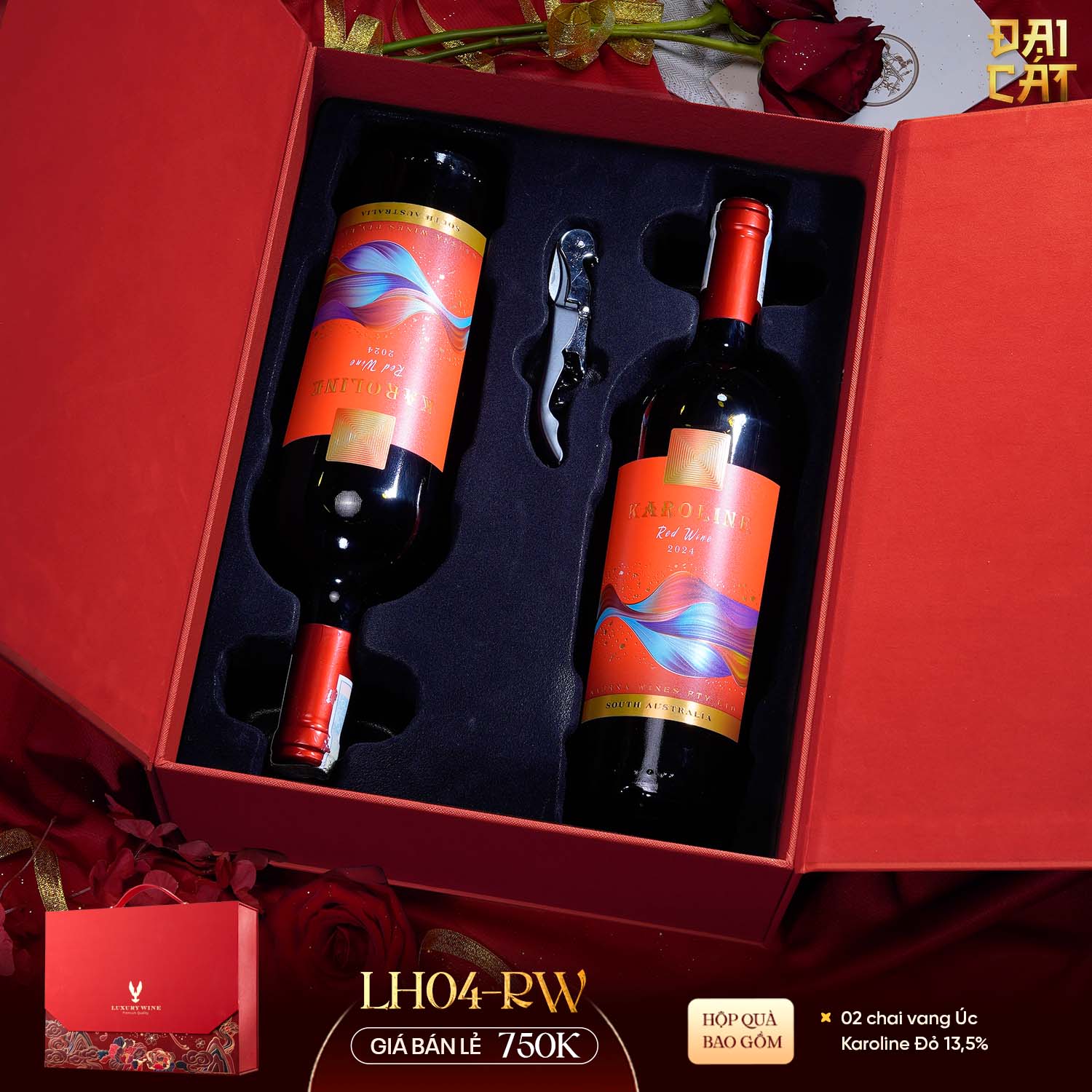 Set Quà Lưỡng Hạc Diên Niên LH04-RW