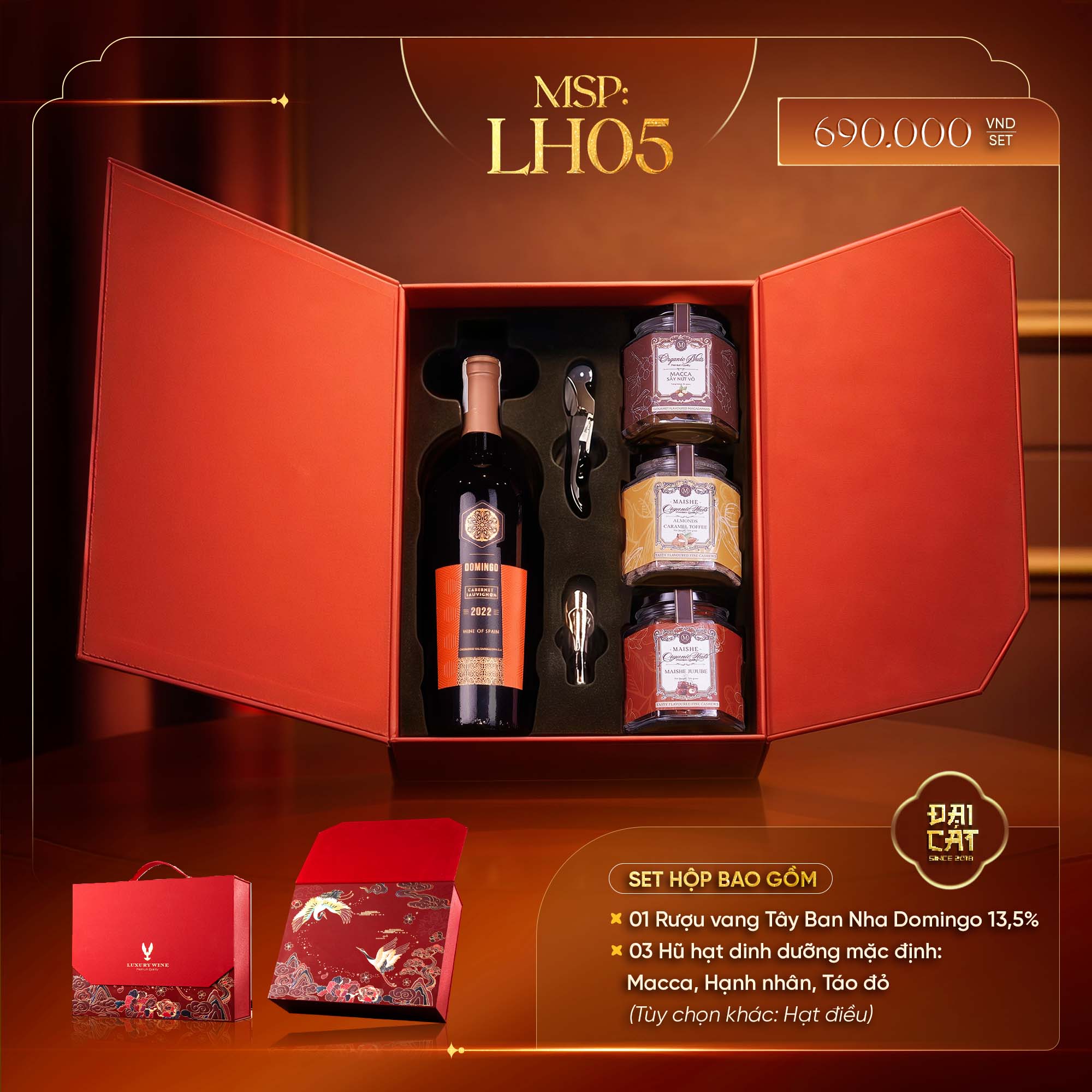 Set Quà Lưỡng Hạc Diên Niên LH05