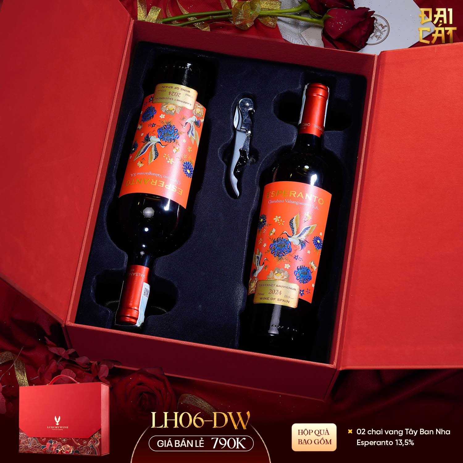 Set Quà Lưỡng Hạc Diên Niên LH06-DW