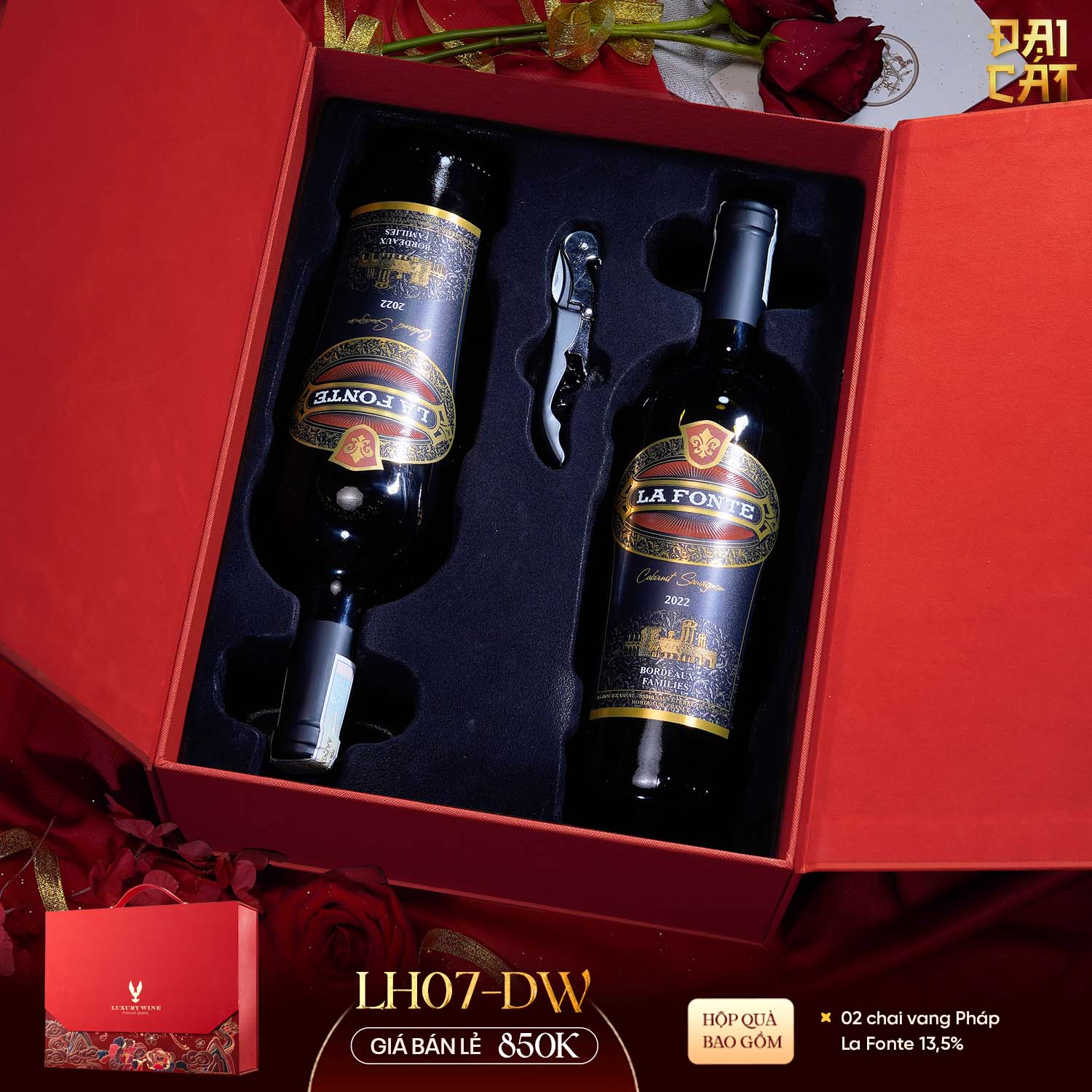 Set Quà Lưỡng Hạc Diên Niên LH07-DW