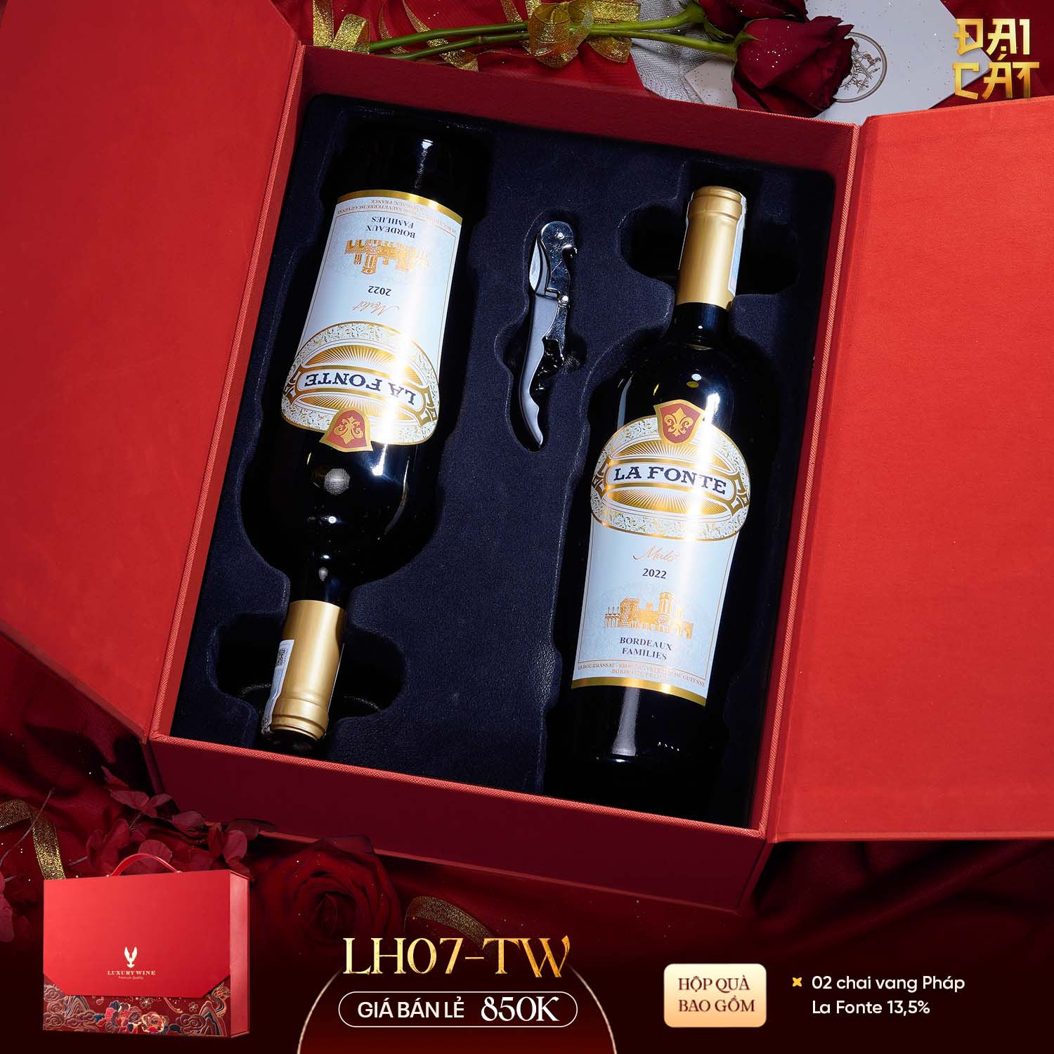 Set Quà Lưỡng Hạc Diên Niên LH07-TW