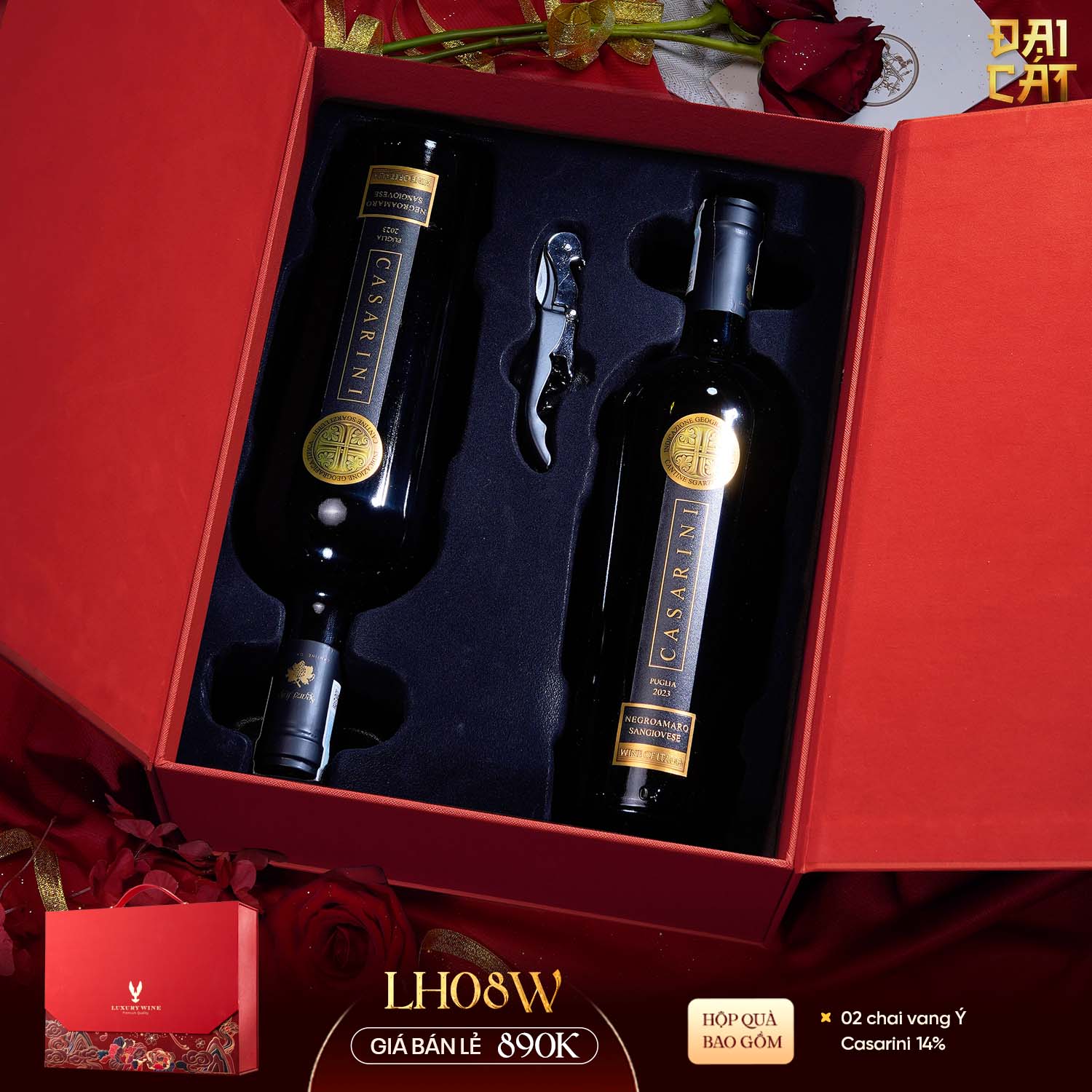 Set Quà Lưỡng Hạc Diên Niên LH08W