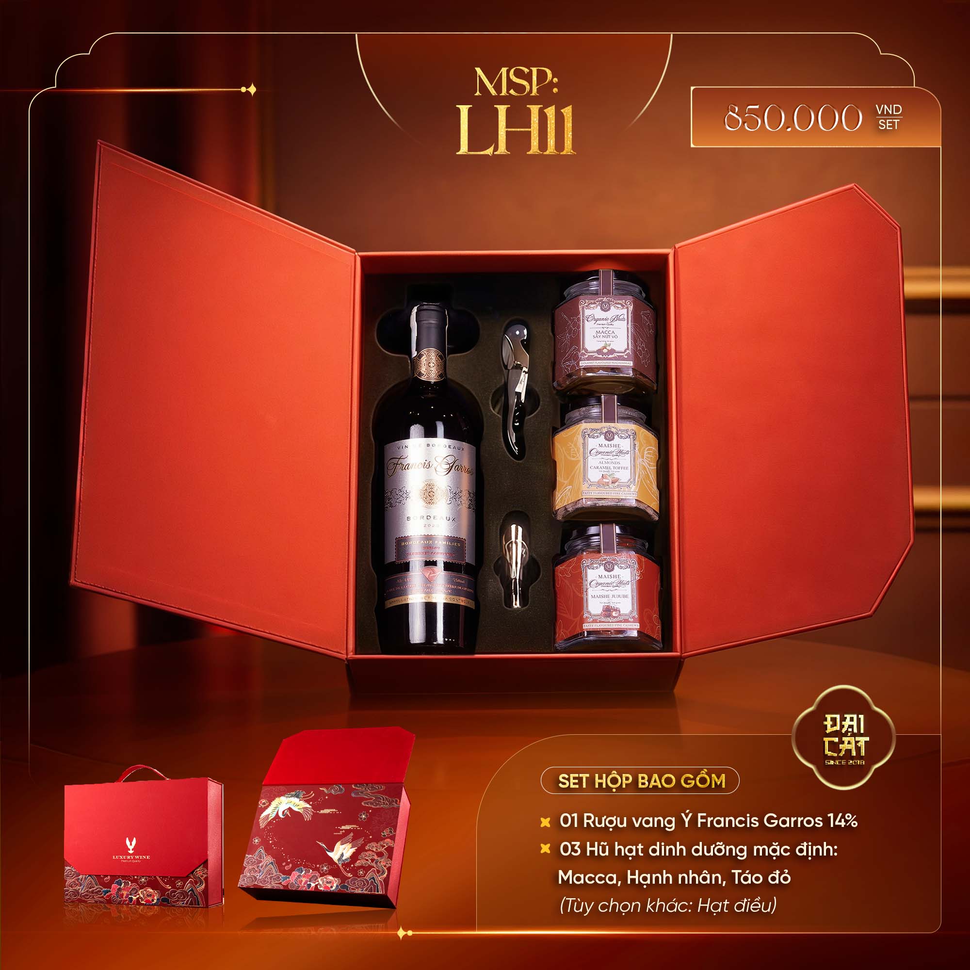 Set Quà Lưỡng Hạc Diên Niên LH11