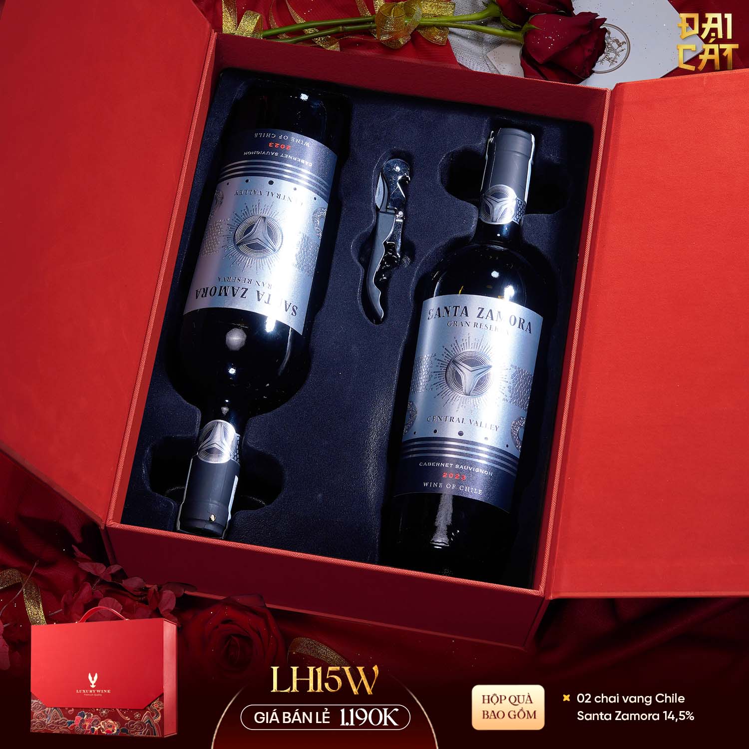 Set Quà Lưỡng Hạc Diên Niên LH15W