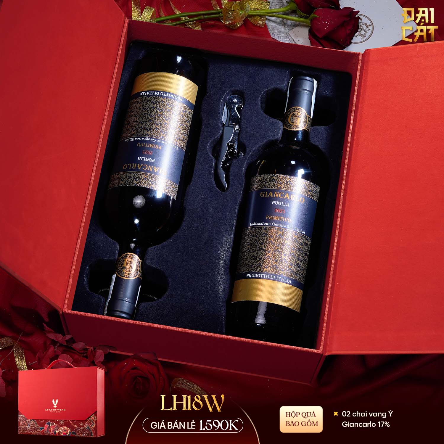 Set Quà Lưỡng Hạc Diên Niên LH18W