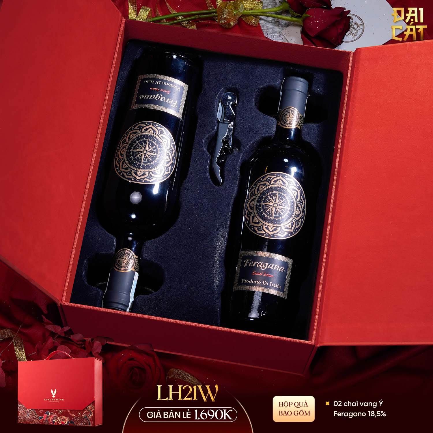 Set Quà Lưỡng Hạc Diên Niên LH21W