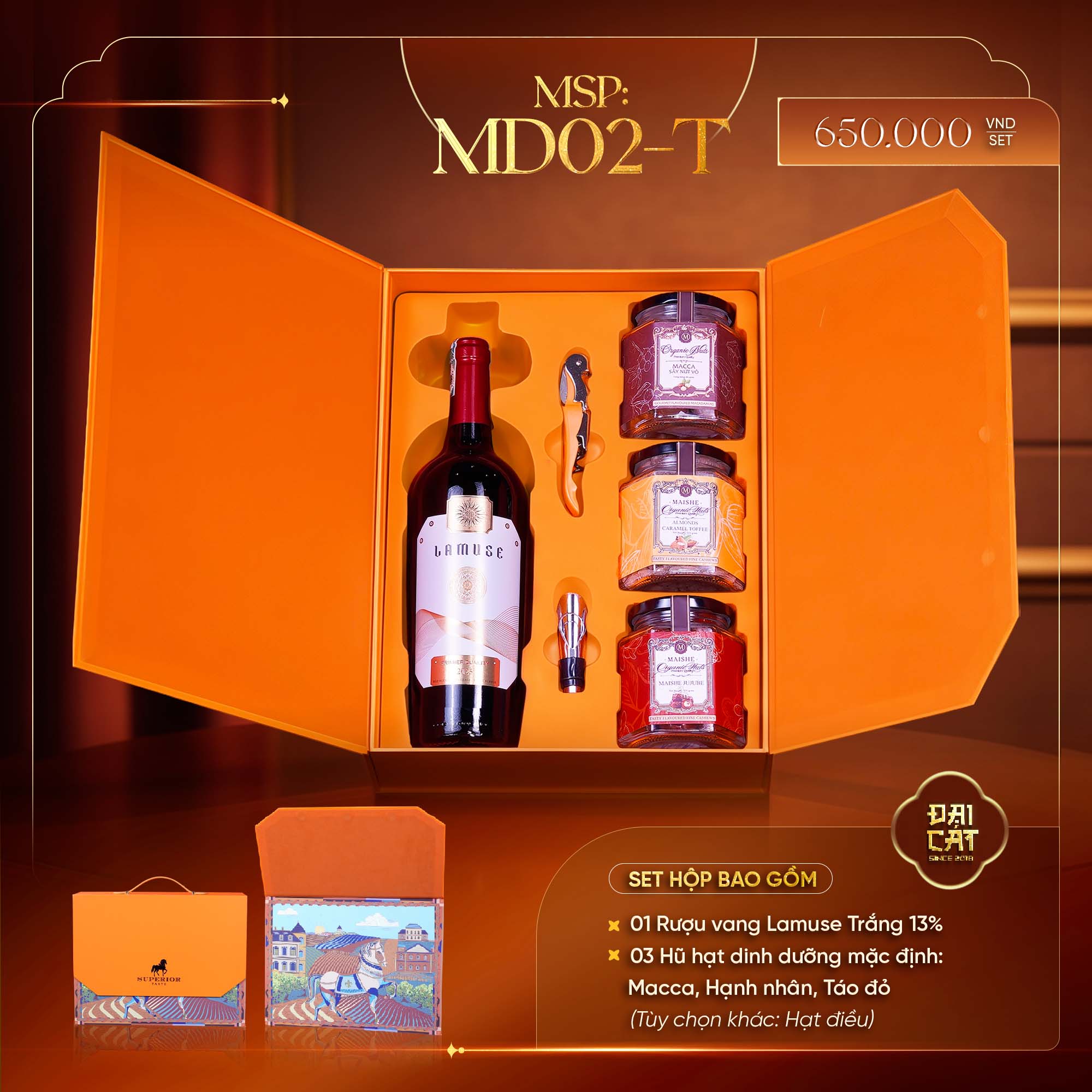 Set Quà Mã Đáo Thành Công MD02-T