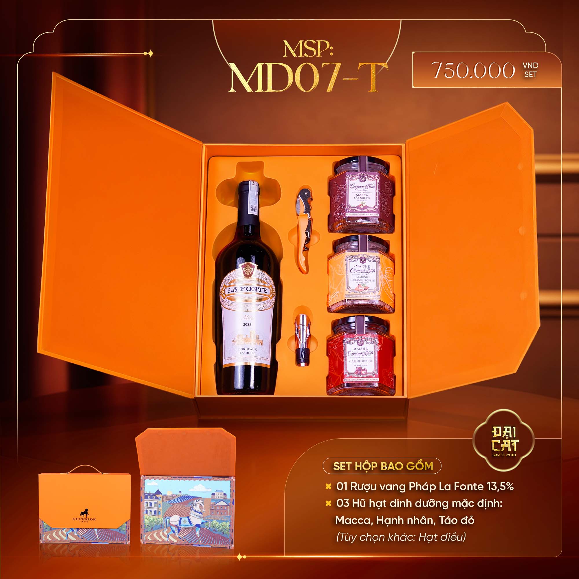 Set Quà Mã Đáo Thành Công MD07-T